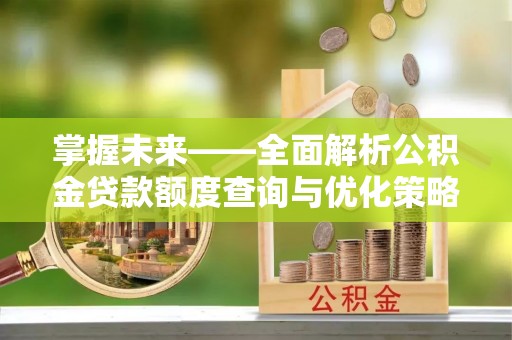 云阳掌握未来——全面解析公积金贷款额度查询与优化策略