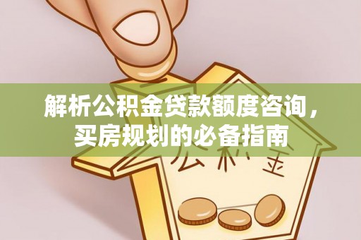 云阳解析公积金贷款额度咨询，买房规划的必备指南