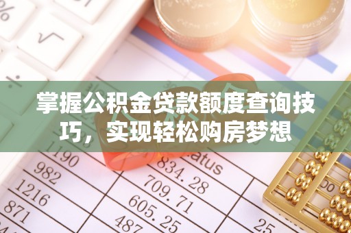 云阳掌握公积金贷款额度查询技巧，实现轻松购房梦想