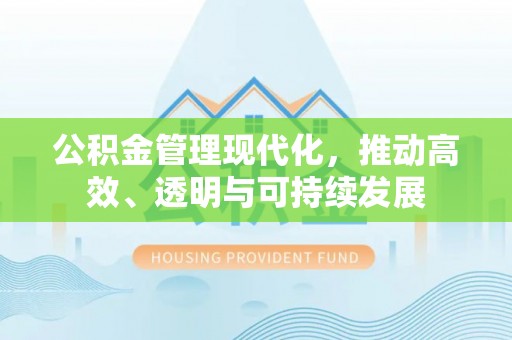 云阳公积金管理现代化，推动高效、透明与可持续发展