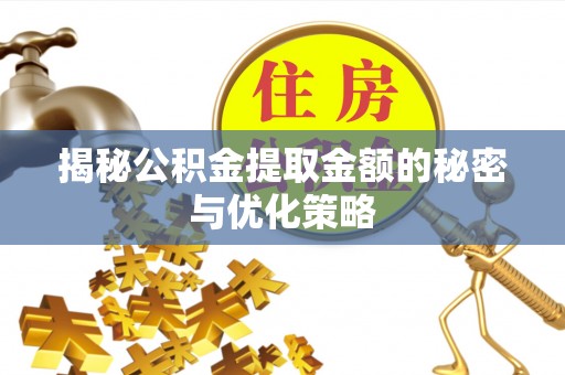 云阳揭秘公积金提取金额的秘密与优化策略