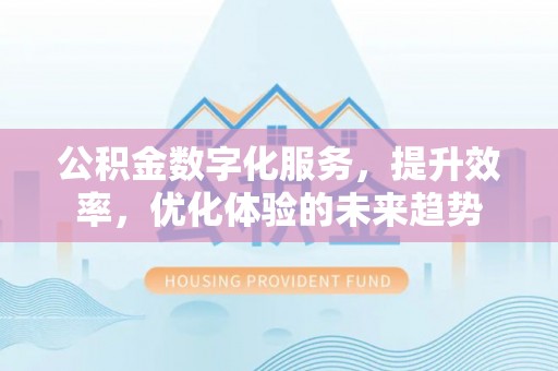 云阳公积金数字化服务，提升效率，优化体验的未来趋势